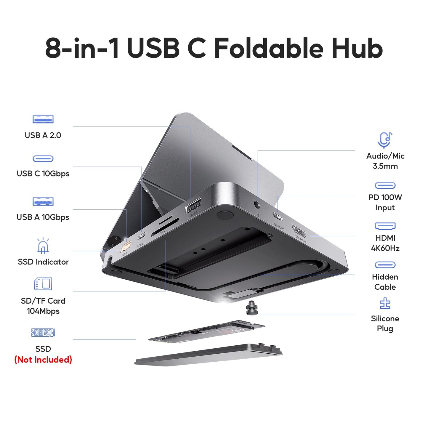 Broway 8-in-1 Docking Station for iPad