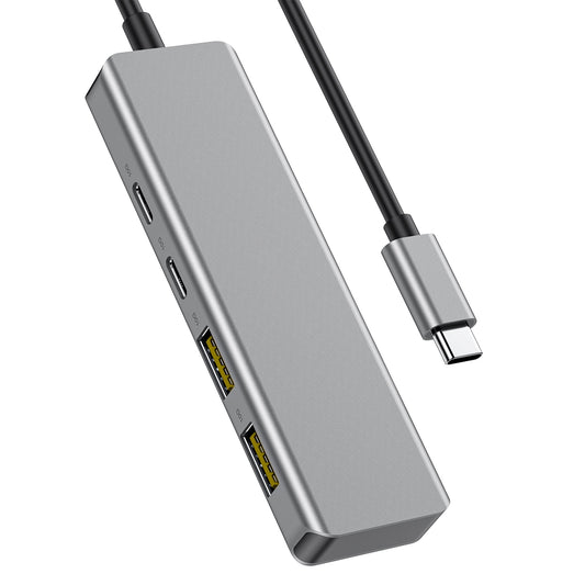 Broway 4 in 1 USB C Hub 10Gbps, 4 Ports USB Type C to USB C/A Hub