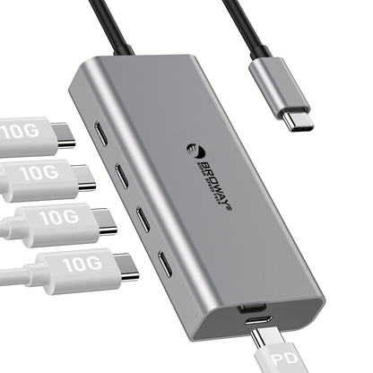 Broway 5 Port USB C Hub 10Gbps for Laptop