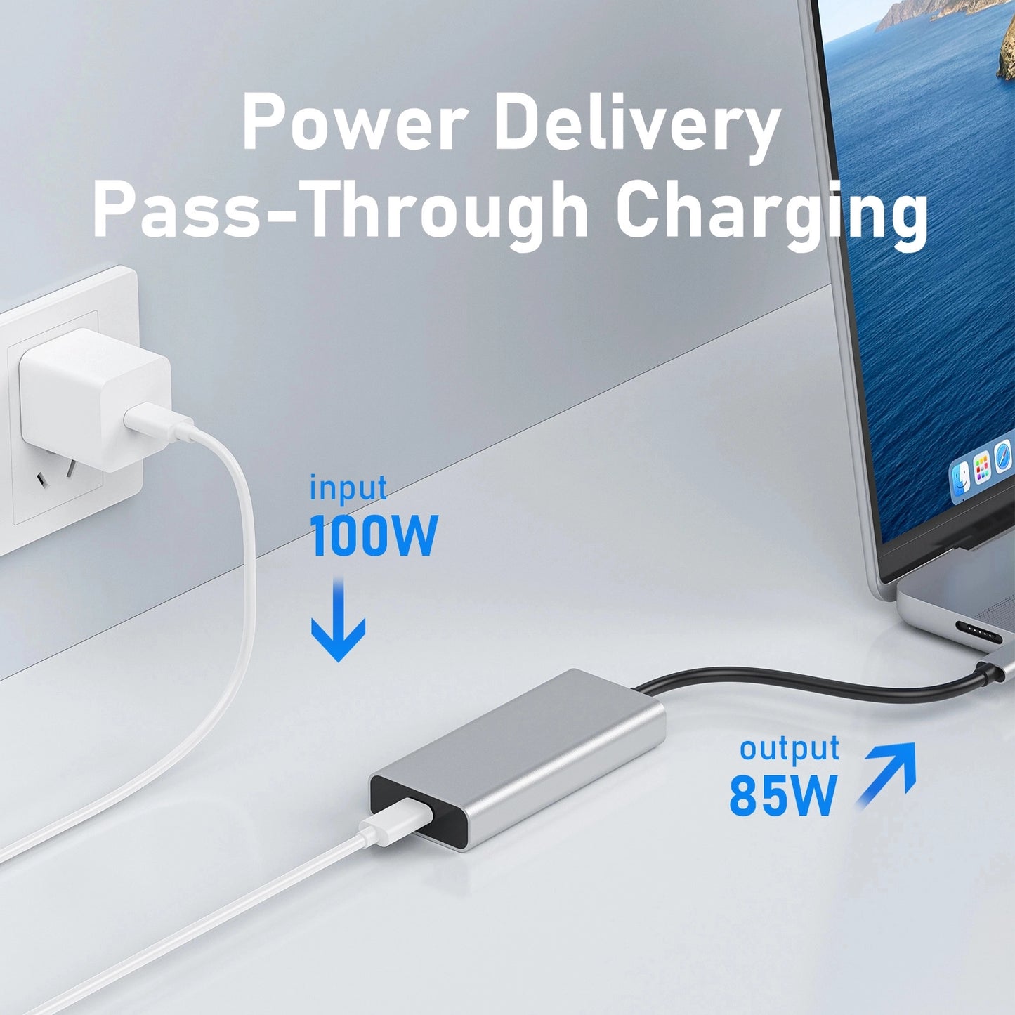 Broway 5 Port USB C Hub 10Gbps for Laptop