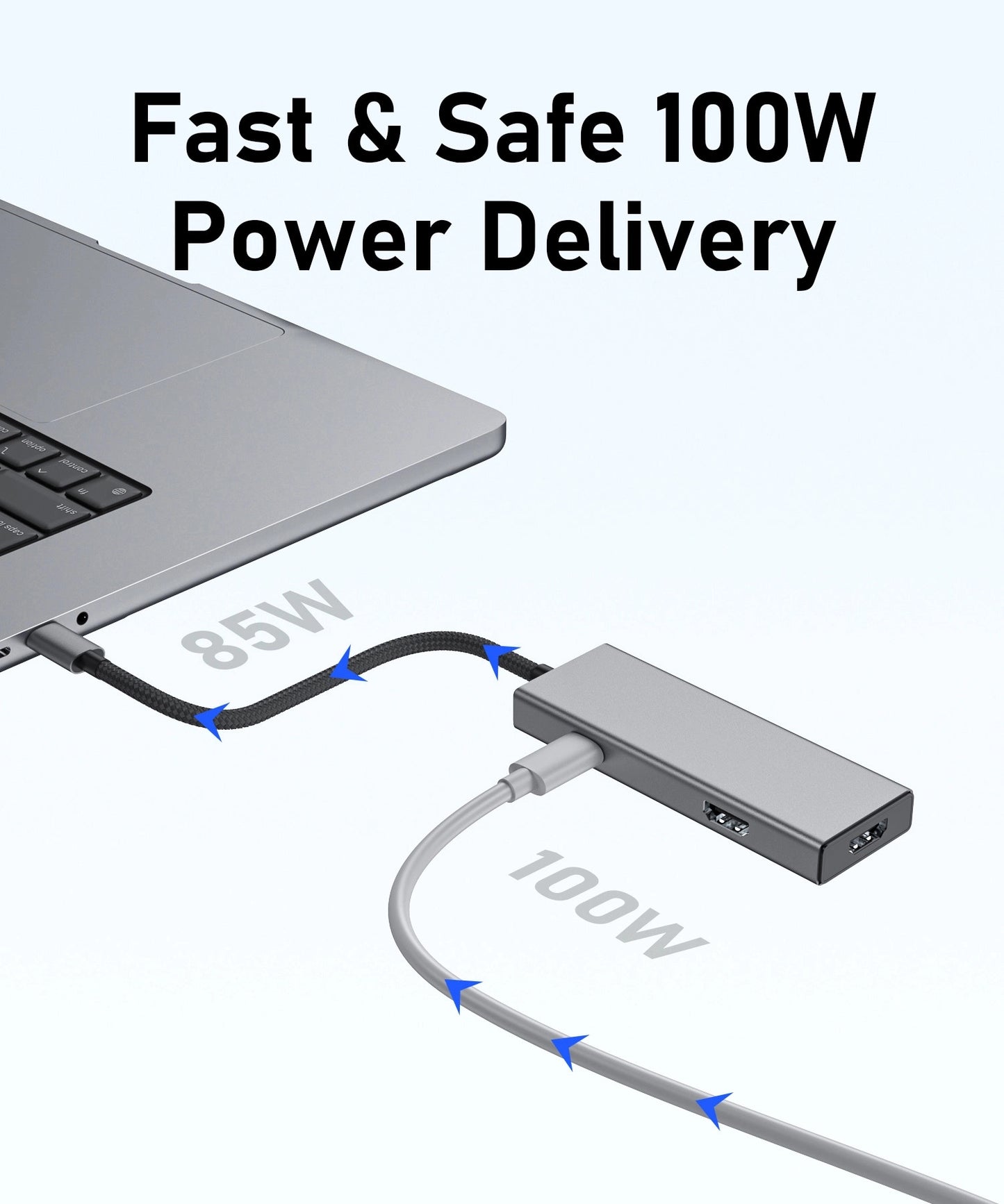 Broway 6 in 1 USB C HUB Multiport Adapter Dock for Laptop MacBook Air iPad Pro XPS
