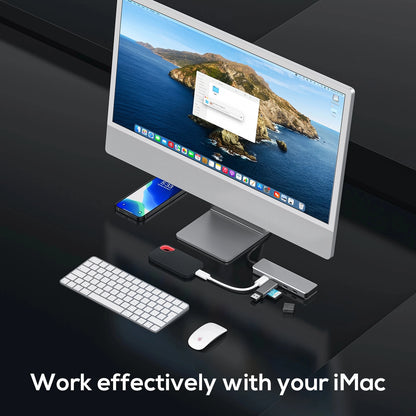 Broway 4 in 1 USB C Hub 10Gbps,  for Laptop with 4 USB 3.0 Ports