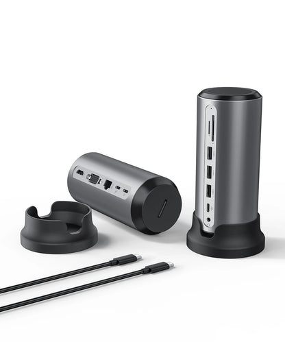 Broway 12 in 1 Universal Laptop Docking Station Dual Monitor