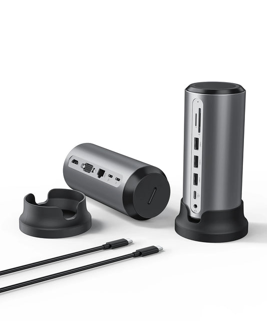 Broway 12 in 1 Universal Laptop Docking Station Dual Monitor
