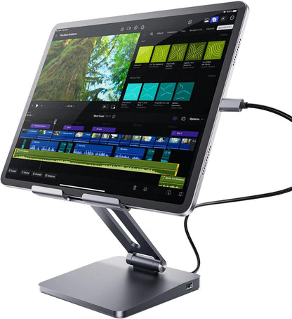Broway 6-in-1 iPad Stand, Laptop Docking Station