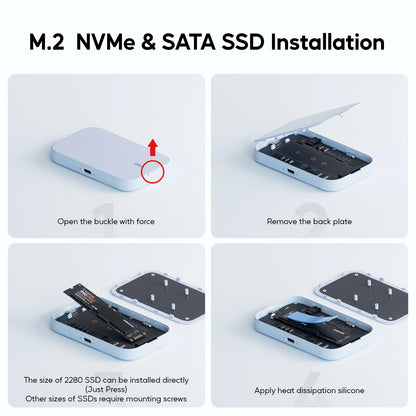 Magnetic SSD Enclosure for iPhone 15 Pro/Max ProRes